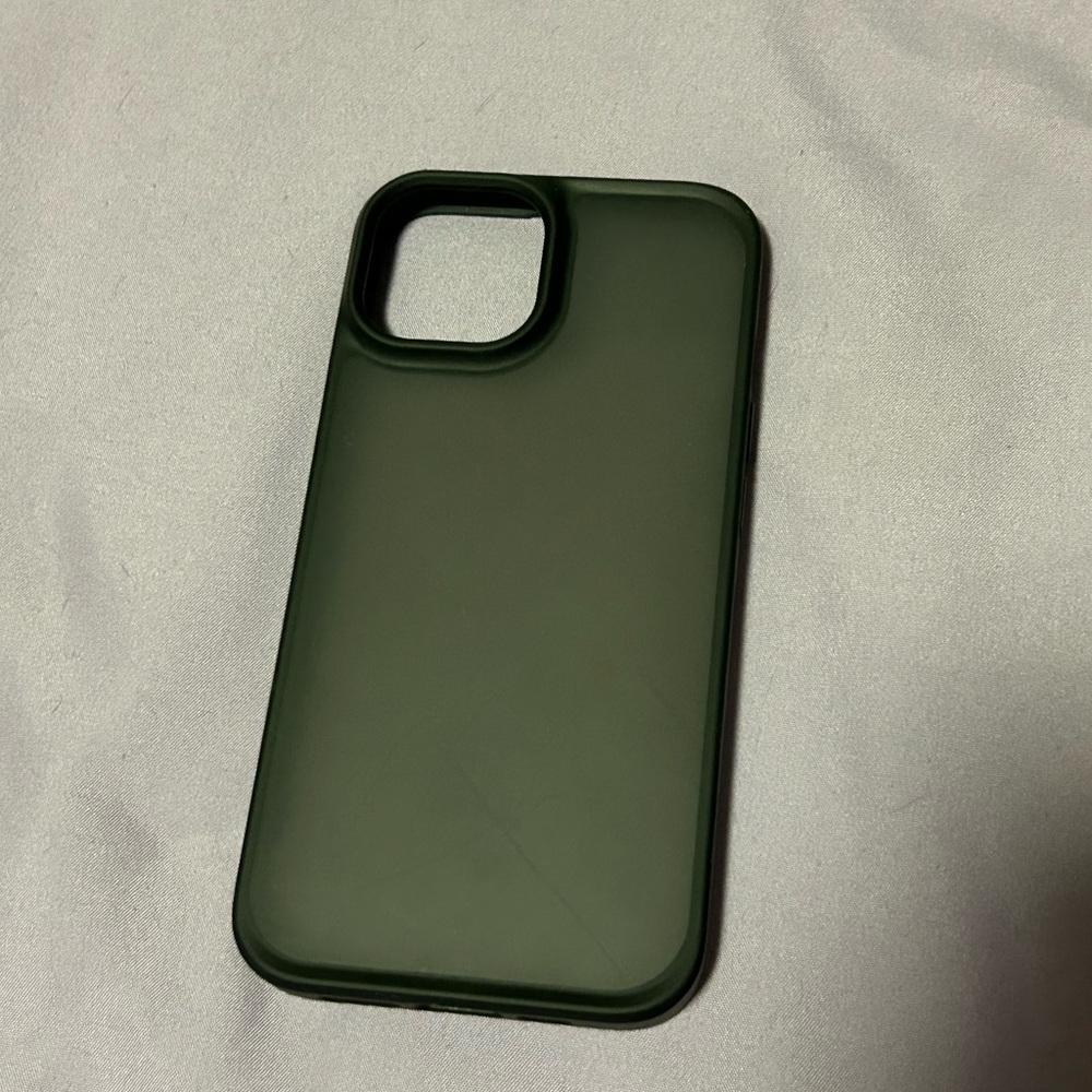 Frosted transparent black phone case iPhone 14